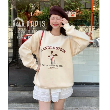Áo sweater RTOML nỉ bông dày 380Gsm họa tiết hoạt hình tinh tế, giao 24h, giảm còn 119.999₫