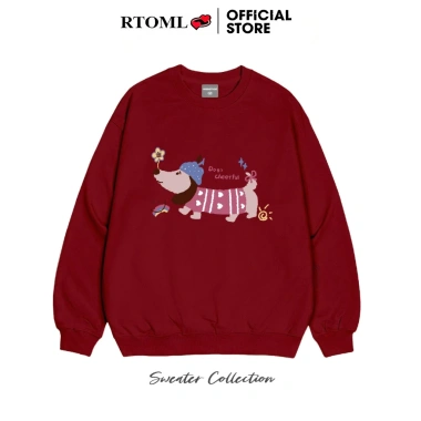 Áo sweater RTOML nỉ bông dày 380gsm oversize unisex Dog Cheerful, 24h giao hàng - Giá 119.999₫ 2 Áo sweater RTOML nỉ bông dày 380gsm oversize unisex Dog Cheerful, 24h giao hàng - Giá 119.999₫ 2