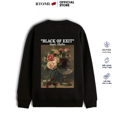 Áo Sweater Simple Flower nỉ bông form rộng Unisex Cotton thu đông RTOML 119.999₫