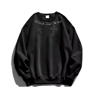 Áo Sweater Unisex Oversize 2.025 Xám 320GSM - In ấn độc đáo, mềm mại - RTOML