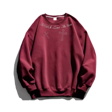 Áo Sweater Unisex Oversize 2.025 Xám 320GSM - In ấn độc đáo, mềm mại - RTOML