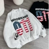 Áo Sweater WHO 911 Form Boxy Nữ Thu Đông Chống Gió Giữ Nhiệt In Cờ Mỹ - 155.200₫ 2
