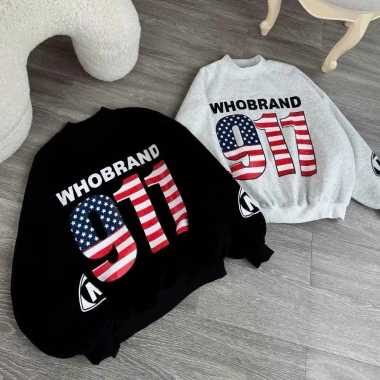 Áo Sweater WHO 911 Form Boxy Nữ Thu Đông Chống Gió Giữ Nhiệt In Cờ Mỹ - 155.200₫ 4