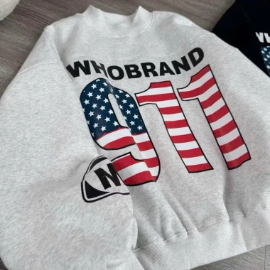 Áo Sweater WHO 911 Form Boxy Nữ Thu Đông Chống Gió Giữ Nhiệt In Cờ Mỹ - 155.200₫ 6
