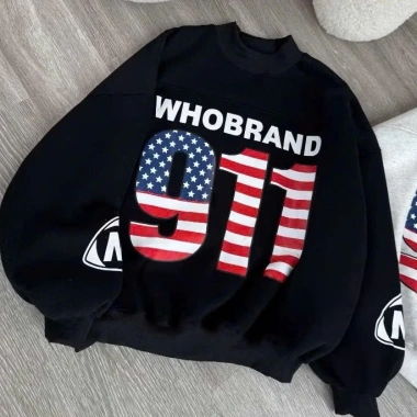 Áo Sweater WHO 911 Form Boxy Nữ Thu Đông Chống Gió Giữ Nhiệt In Cờ Mỹ - 155.200₫ 8