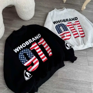 Áo Sweater WHO 911 Form Boxy Nữ Thu Đông Chống Gió Giữ Nhiệt In Cờ Mỹ - 155.200₫ 9
