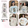 Áo Sweater Xám 380Gsm Nỉ Unisex BST 2.026 - Nhiều Hình Hoạt Hình, Giá 119.999 VND