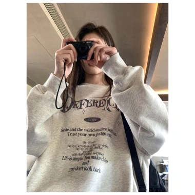 Áo Sweater Xám 380Gsm Nỉ Unisex BST 2.026 - Nhiều Hình Hoạt Hình, Giá 119.999 VND