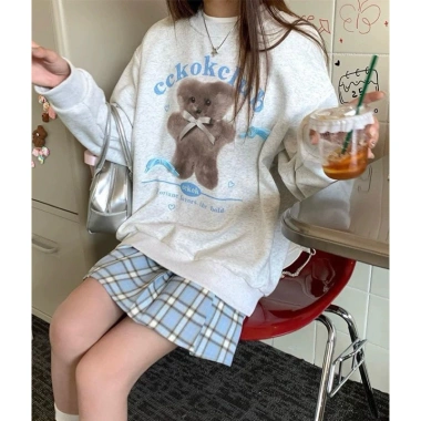 Áo Sweater Xám 380Gsm Nỉ Unisex BST 2.026 - Nhiều Hình Hoạt Hình, Giá 119.999 VND 9 Áo Sweater Xám 380Gsm Nỉ Unisex BST 2.026 - Nhiều Hình Hoạt Hình, Giá 119.999 VND 9