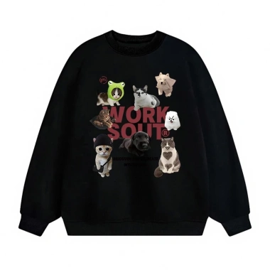 Áo sweatshirt nữ mùa thu form rộng RTOML - Cổ tròn 320GSM 100% cotton, giảm giá 119.999 VND