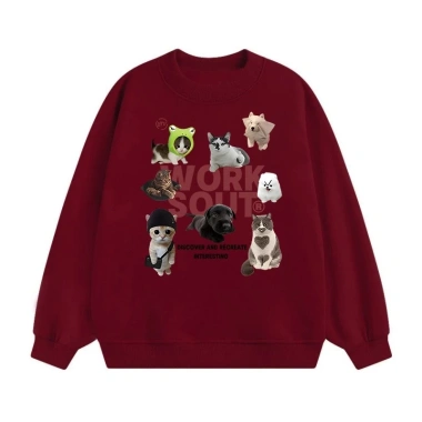 Áo sweatshirt nữ mùa thu form rộng RTOML - Cổ tròn 320GSM 100% cotton, giảm giá 119.999 VND
