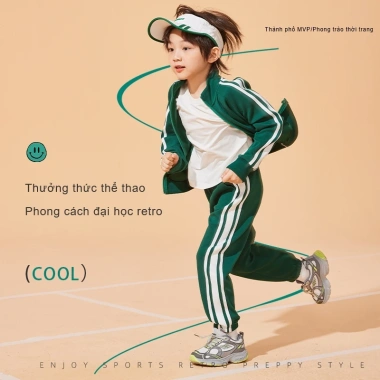 Áo Sweatshirt & Quần Thể Thao Bé Trai HKAM - Bộ Đồ Trẻ Em In Thời Trang, Giá 486k