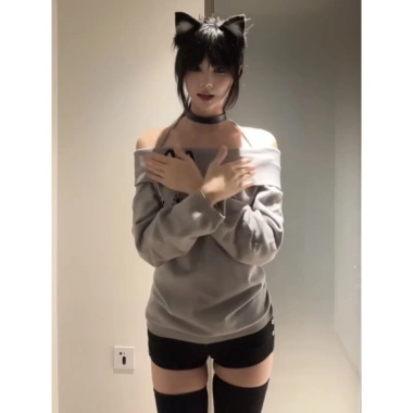 Áo T-Shirt Nữ Hot Girl Dễ Thương Tay Dài Mỏng In Hình Mèo Độc Đáo FCC - Giá 175k 4 Áo T-Shirt Nữ Hot Girl Dễ Thương Tay Dài Mỏng In Hình Mèo Độc Đáo FCC - Giá 175k 4