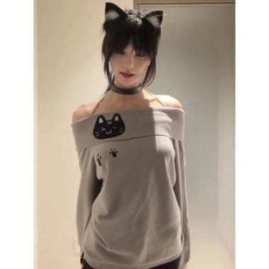 Áo T-Shirt Nữ Hot Girl Dễ Thương Tay Dài Mỏng In Hình Mèo Độc Đáo FCC - Giá 175k 7 Áo T-Shirt Nữ Hot Girl Dễ Thương Tay Dài Mỏng In Hình Mèo Độc Đáo FCC - Giá 175k 7