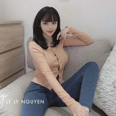 Áo tăm dài tay cổ tròn đa màu dáng Hàn - Thoải mái, giảm giá 18% chỉ 79.350₫
