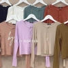 Áo tăm dài tay cổ tròn đa màu dáng Hàn - Thoải mái, giảm giá 18% chỉ 79.350₫ 5