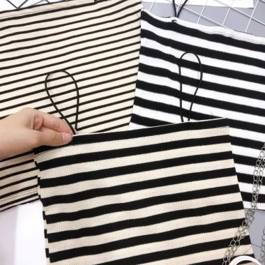 Áo tăm kẻ 2 dây sợi bún đa màu sắc - Siêu thoải mái, giá 89.000 VND 2