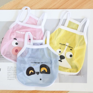 Áo tank thú cưng lưới thấm hút mồ hôi mỏng nhẹ, họa tiết dễ thương cho mèo & chó nhỏ mùa hè 168.686₫