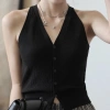 Áo Tank Top Nữ Cổ Chữ V Len Mềm Mại Rượu Vang Đỏ Dây Thời Trang Hè & Tết 2.024 5