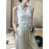 Áo Tank Top Nữ Cổ Chữ V Len Mềm Mại Rượu Vang Đỏ Dây Thời Trang Hè & Tết 2.024 8