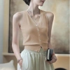 Áo Tank Top Nữ Cổ Chữ V Len Mềm Mại Rượu Vang Đỏ Dây Thời Trang Hè & Tết 2.024 9