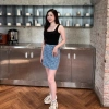 Áo Tank Top Nữ GUNO Trơn Màu Cổ Vuông Cotton Co Dãn 4 Chiều Thời Trang Dễ Phối Giá 99.000 VND 8