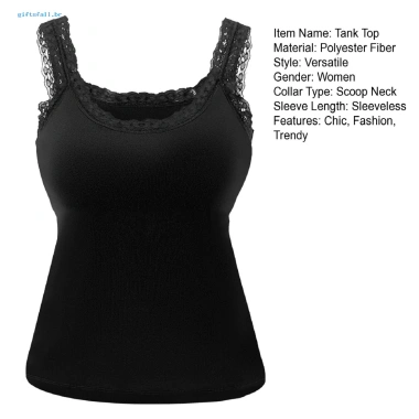 Áo Tank Top Nữ Ren Có Lót Ngực, Dây Spaghetti Thoáng Mát Mùa Hè - Giá 158k