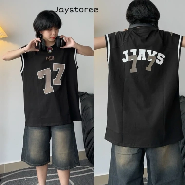 Áo Tanktop JAY77 Ba Lỗ Thể Thao Đắp Nổi 77 - Unisex Cotton Form Rộng Đen/Nâu/Cobán 6 Áo Tanktop JAY77 Ba Lỗ Thể Thao Đắp Nổi 77 - Unisex Cotton Form Rộng Đen/Nâu/Cobán 6