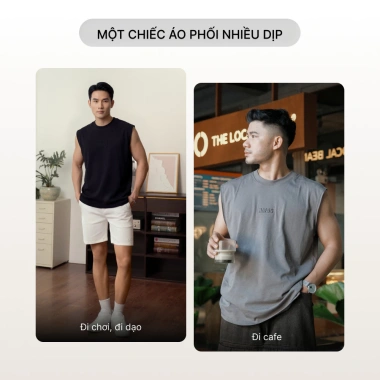 Áo tanktop nam co giãn thấm hút - Thoáng mát, tập gym, giá 200.000₫ 5 Áo tanktop nam co giãn thấm hút - Thoáng mát, tập gym, giá 200.000₫ 5