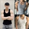 Áo Tanktop Nam Cotton Thun 250gsm Gân Hiệu Cổ Tròn Ôm Body Thể Thao Tập Gym Giá 60k