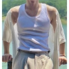Áo Tanktop Nam Cotton Thun 250gsm Gân Hiệu Cổ Tròn Ôm Body Thể Thao Tập Gym Giá 60k 3
