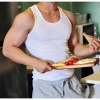 Áo Tanktop Nam Cotton Thun 250gsm Gân Hiệu Cổ Tròn Ôm Body Thể Thao Tập Gym Giá 60k 4
