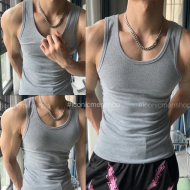 Áo Tanktop Nam Cotton Thun 250gsm Gân Hiệu Cổ Tròn Ôm Body Thể Thao Tập Gym Giá 60k 6 Áo Tanktop Nam Cotton Thun 250gsm Gân Hiệu Cổ Tròn Ôm Body Thể Thao Tập Gym Giá 60k 6