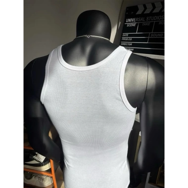Áo Tanktop Nam Cotton Thun 250gsm Gân Hiệu Cổ Tròn Ôm Body Thể Thao Tập Gym Giá 60k