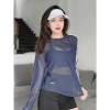 Áo Tanktop Nữ UNIQ Tay Dài Sọc Trắng Basic - Phong Cách Gym Yoga Siêu Thoải Mái 4