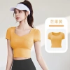 Áo Tập Gym Croptop Nữ Cộc Tay Thun Lạnh Co Giãn 4 Chiều Dáng Ôm, Thấm Hút Mồ Hôi - Giá 225.000đ 5