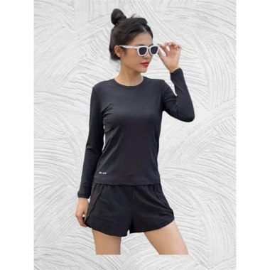 Áo tay dài nữ chống nắng, giữ nhiệt, thun lạnh co dãn 4 chiều - Gym, Yoga, Bơi, giảm còn 109k 3