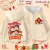 Áo Tết 2.026 CIUCIU KID áo khoác nỉ lót bông giữ nhiệt cho bé, 214.000 VND 4