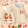 Áo Tết Bé CIUCIU KID 2.026 Nỉ Bông - Áo Khoác Hình Chúc Mừng Năm Mới Cho Bé Trai Gái 4