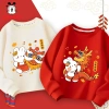 Áo tết bé gái BOBDOG dài tay cotton da cá ấm áp, in hình năm mới dễ thương - 159.000₫