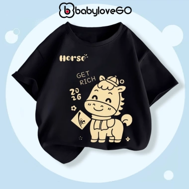 Áo Tết bé Happy New Year 2.026 BabyloveGO thun cotton mềm mịn, thoáng mát, in hình Tết mới nhất - Giá chỉ 109.000₫ 3
