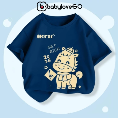 Áo Tết bé Happy New Year 2.026 BabyloveGO thun cotton mềm mịn, thoáng mát, in hình Tết mới nhất - Giá chỉ 109.000₫ 4