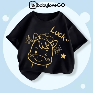 Áo Tết bé Happy New Year 2.026 BabyloveGO thun cotton mềm mịn, thoáng mát, in hình Tết mới nhất - Giá chỉ 109.000₫ 6