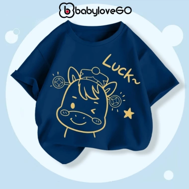 Áo Tết bé Happy New Year 2.026 BabyloveGO thun cotton mềm mịn, thoáng mát, in hình Tết mới nhất - Giá chỉ 109.000₫ 7