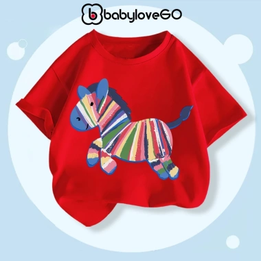 Áo Tết bé Happy New Year 2.026 BabyloveGO thun cotton mềm mịn, thoáng mát, in hình Tết mới nhất - Giá chỉ 109.000₫ 8