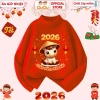 Áo Tết Bính Ngọ 2.026 CIUCIU KID cho Bé Trai & Bé Gái – Áo giữ nhiệt vải zip lông co dãn mềm, giảm 119k 4
