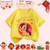 Áo Tết Bính Ngọ 2.026 CIUCIU KID cho Bé Trai & Gái – Áo Thun Cộc Tay Cotton Mềm Mát, Giá chỉ 103.000₫ 5