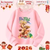 Áo Tết Bính Ngọ 2.026 Happy New Year CIUCIU KID cho Bé trai và bé gái – Sweater Vải Nỉ Da Cá Giữ Nhiệt, Thời Trang Đáng Yêu, Giá Gốc 200k Giảm còn 160k 7