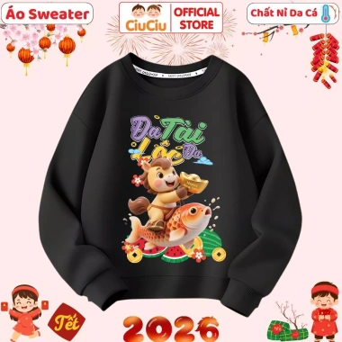 Áo Tết Bính Ngọ 2.026 Happy New Year CIUCIU KID cho Bé trai và bé gái – Sweater Vải Nỉ Da Cá Giữ Nhiệt, Thời Trang Đáng Yêu, Giá Gốc 200k Giảm còn 160k 8 Áo Tết Bính Ngọ 2.026 Happy New Year CIUCIU KID cho Bé trai và bé gái – Sweater Vải Nỉ Da Cá Giữ Nhiệt, Thời Trang Đáng Yêu, Giá Gốc 200k Giảm còn 160k 8