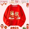 Áo Tết Bính Ngọ 2.026 Múa Lân CIUCIU Sweater Nỉ Da Cá Ấm Áp Cho Bé Trai Gái – 160k